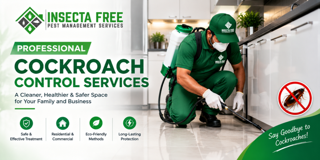 Professional Cockroach Control Services in Karachi | Insecta Free Pest Management